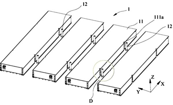 Diagrama de la estructura de la última batería patentada de CATL